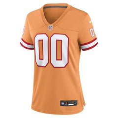 Tampa Bay Buccaneers Women's Custom Throwback Game Jersey - Orange - Nike