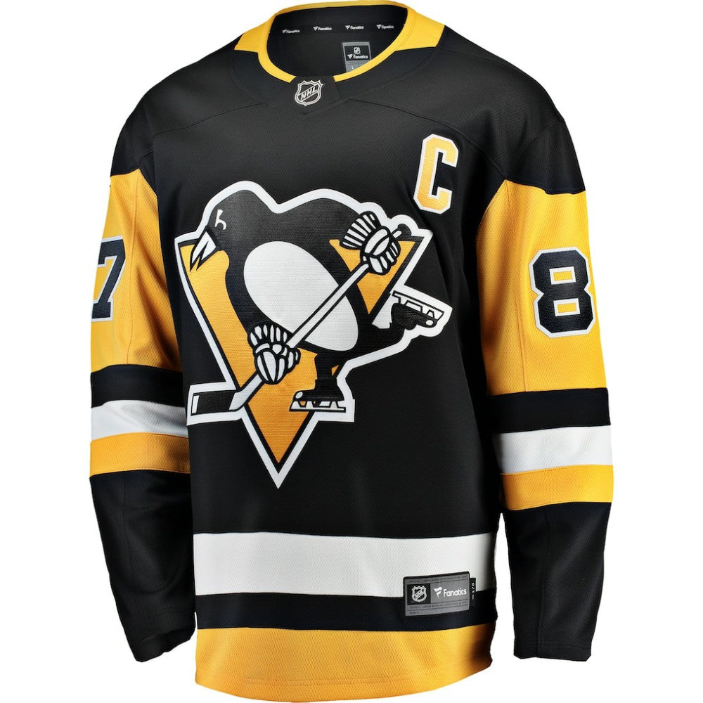 Sidney Crosby Pittsburgh Penguins Fanatics Captain Patch Home Breakaway Jersey - Black | Fanatics discount