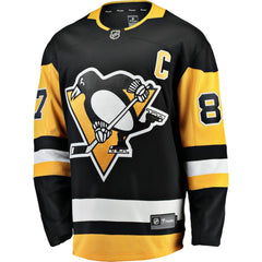 Sidney Crosby Pittsburgh Penguins Fanatics Captain Patch Home Breakaway Jersey - Black | Fanatics discount