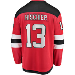 Nico Hischier New Jersey Devils Fanatics Captain Patch Home Breakaway Jersey - Red | Fanatics near me