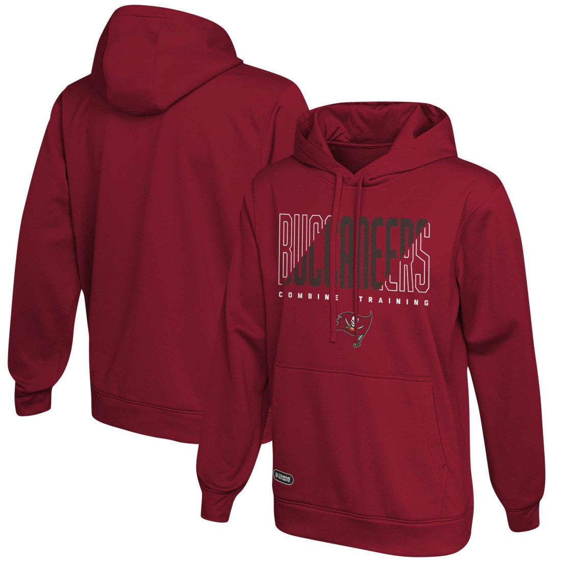 Tampa Bay Buccaneers Backfield Combine Authentic Pullover Hoodie - Red - NFL