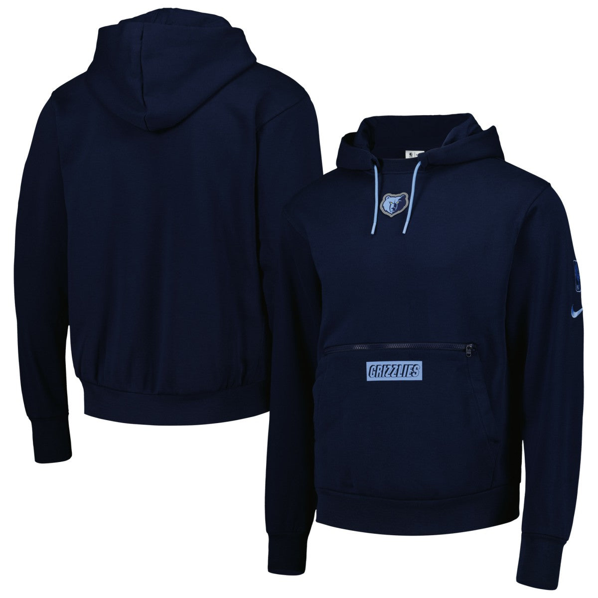 Nike Memphis Grizzlies Courtside Heavyweight Pullover Hoodie Navy