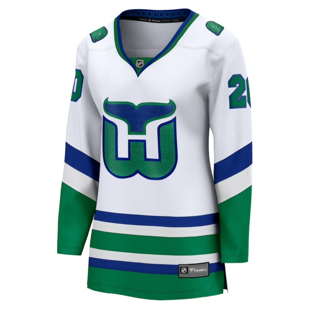 Sebastian Aho Carolina Hurricanes Fanatics Women's Throwback Breakaway Jersey - White | Fanatics Lifestyle