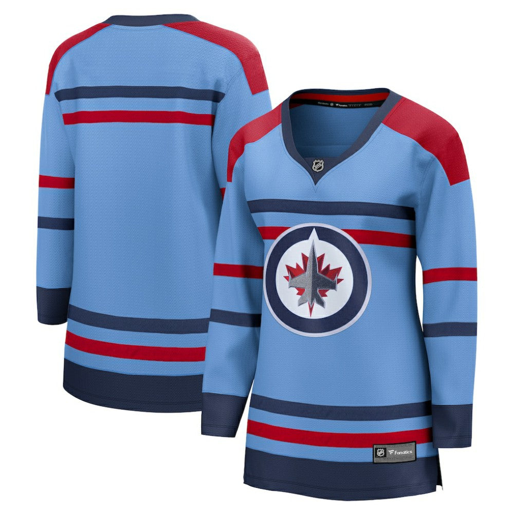 Winnipeg Jets Fanatics Women's Alternate Anniversary Breakaway Jersey - Light Blue | Fanatics on sale