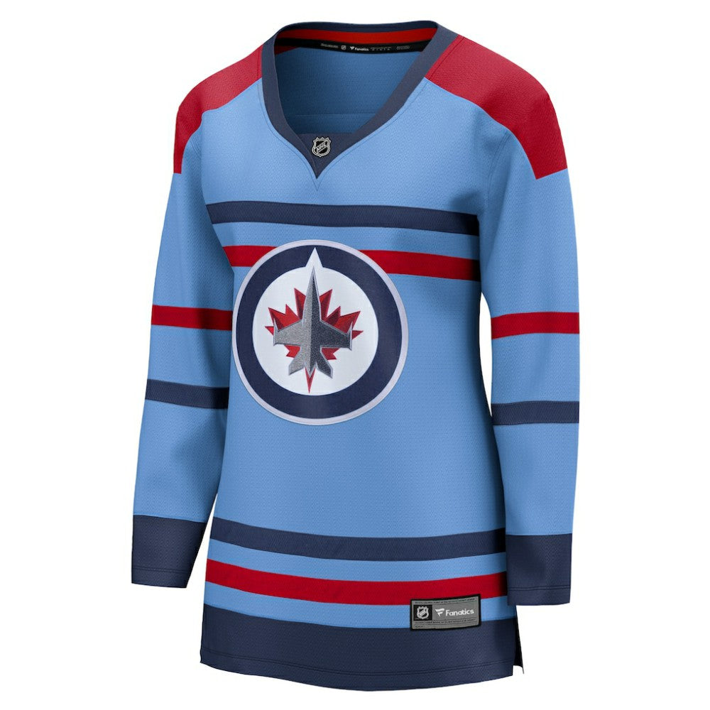 Winnipeg Jets Fanatics Women's Alternate Anniversary Breakaway Jersey - Light Blue | Fanatics on sale