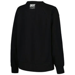 Brooklyn Nets DKNY Sport Women's Regina Raglan Pullover Sweatshirt Black