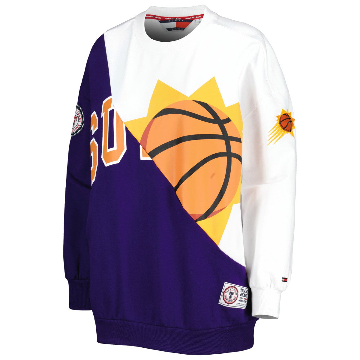 Phoenix Suns Tommy Jeans Women's Ariel Pullover Sweatshirt Purple/White