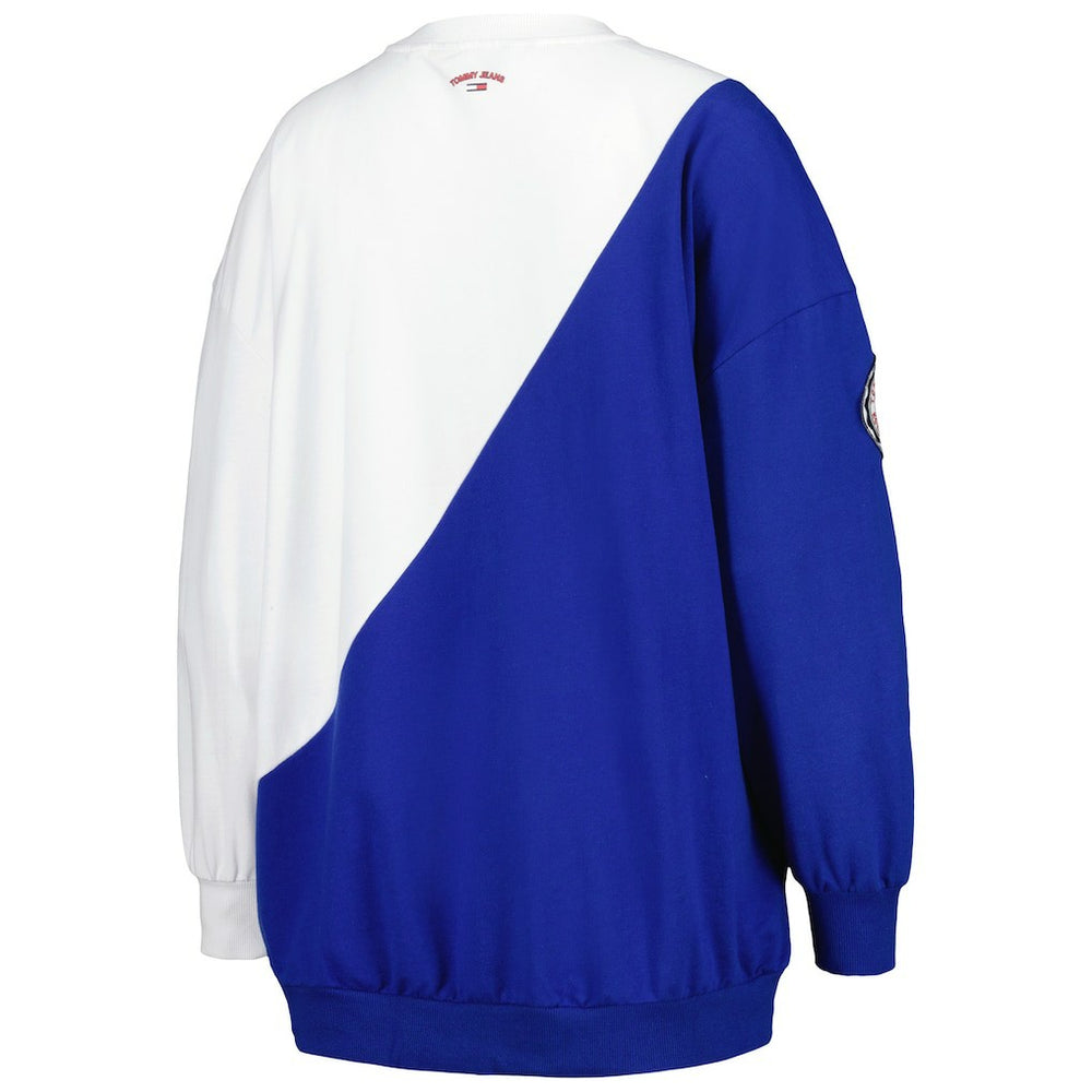 Philadelphia 76ers Tommy Jeans Women's Ariel Pullover Sweatshirt Royal/White