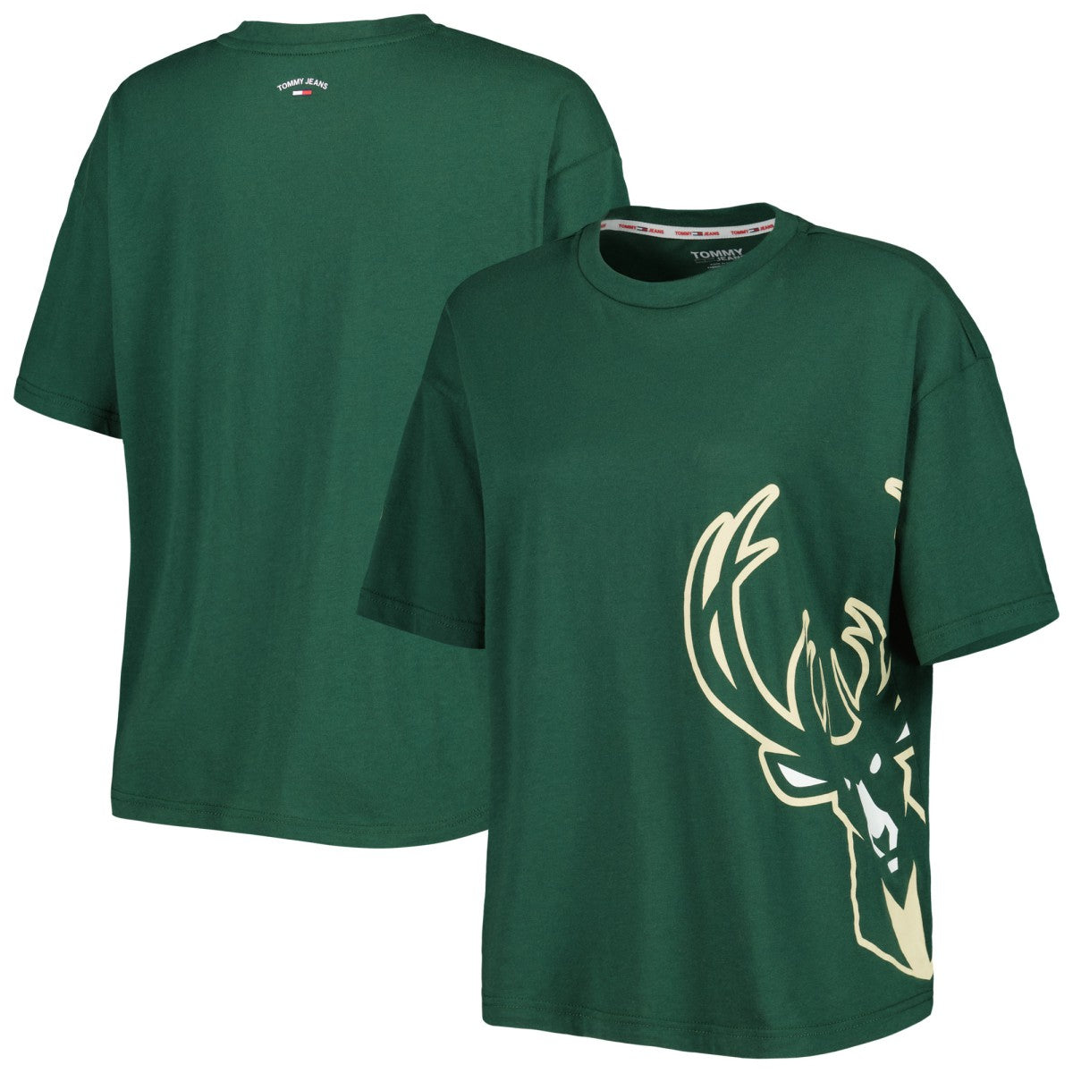 Milwaukee Bucks Tommy Jeans Women's Bianca T-Shirt Hunter Green