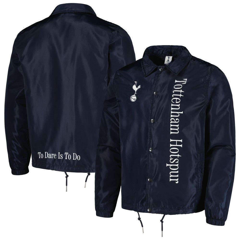 Tottenham Hotspur Coaches Full-Snap Jacket Navy