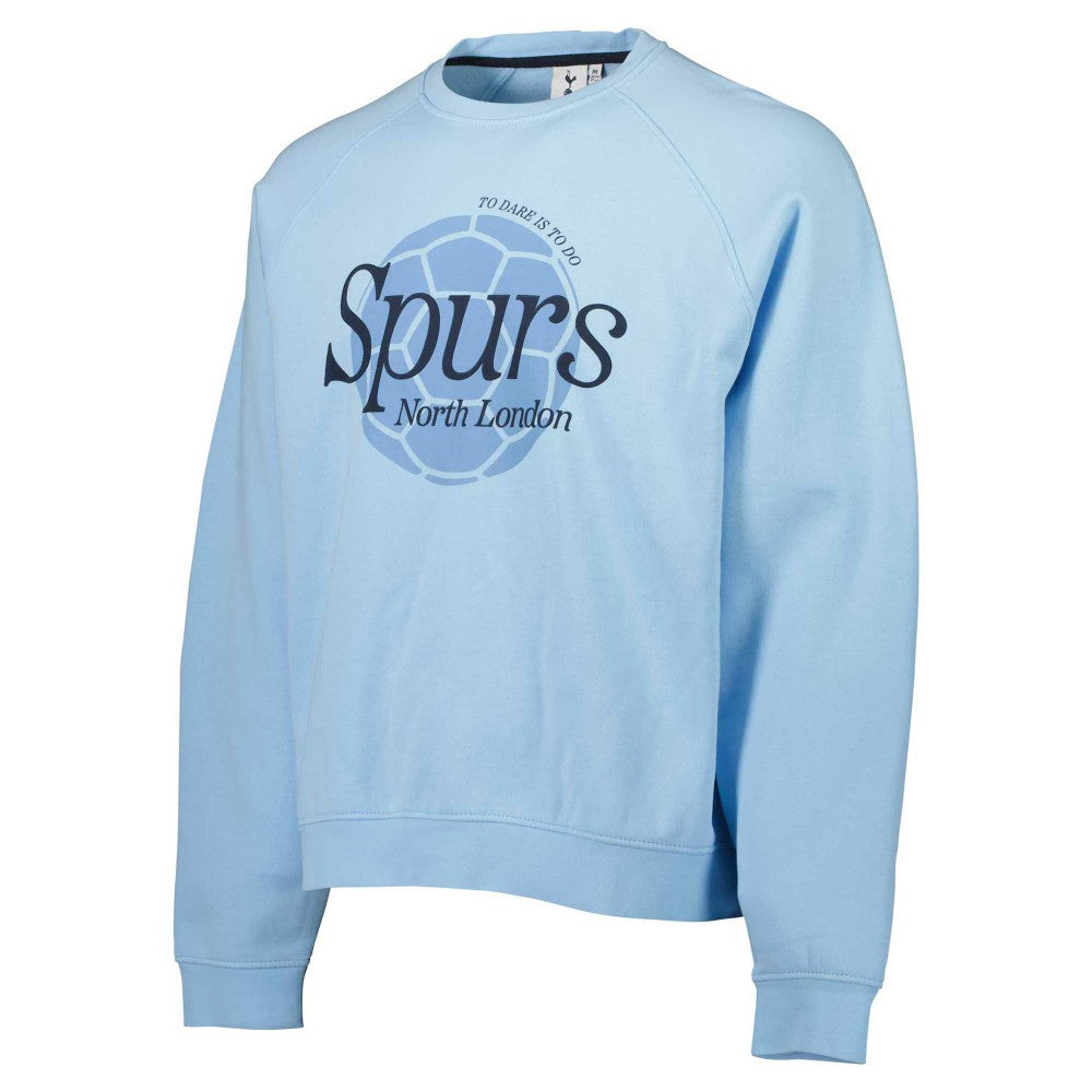 Tottenham Hotspur Foundation Oversized Raglan Pullover Sweatshirt Light Blue