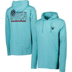 Barcelona Long Sleeve Hoodie T-Shirt Teal