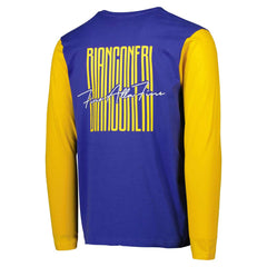 Juventus Blocked Long Sleeve T-Shirt Blue/Yellow