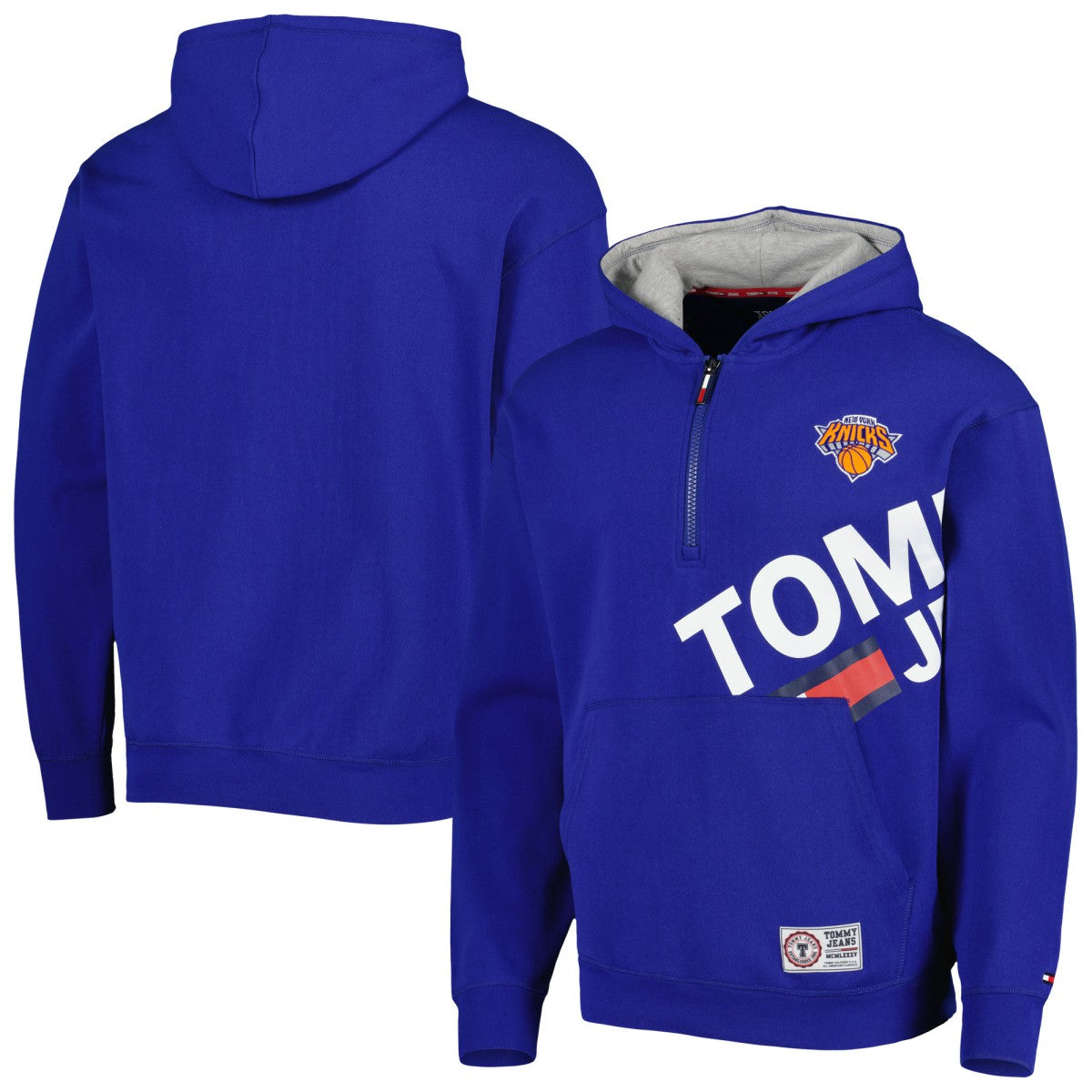 New York Knicks Tommy Jeans Bernard Half-Zip Hoodie Blue
