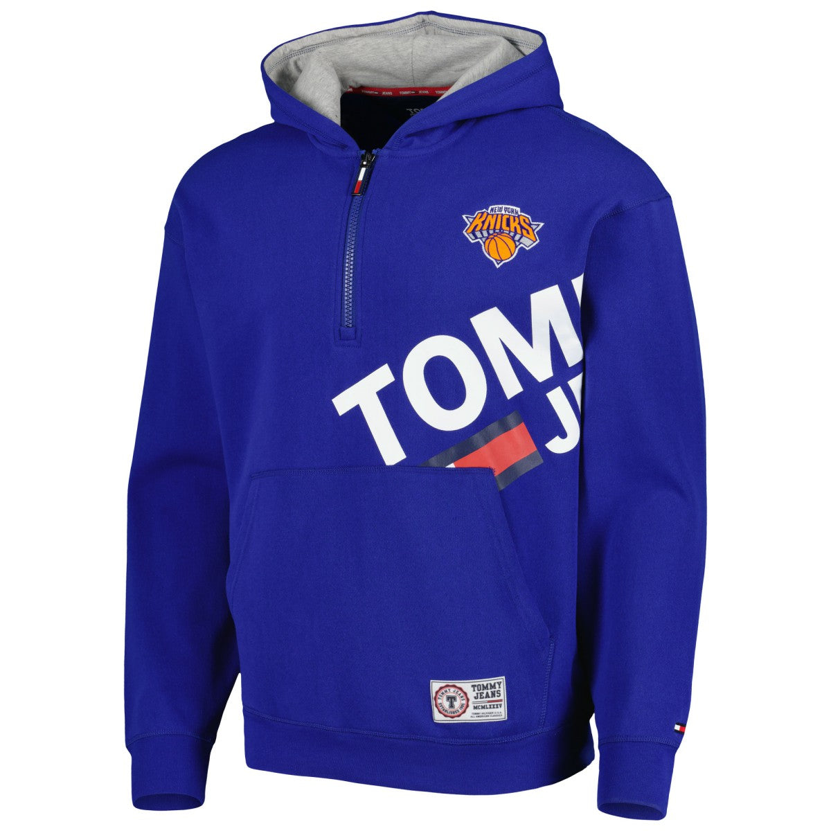 New York Knicks Tommy Jeans Bernard Half-Zip Hoodie Blue
