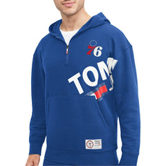 Philadelphia 76ers Tommy Jeans Bernard Half-Zip Hoodie Royal