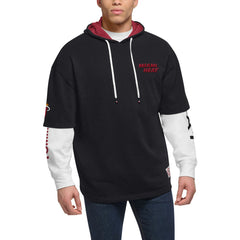 Miami Heat Tommy Jeans Matthew 2-In-1 T-Shirt & Hoodie Combo Set Black/White