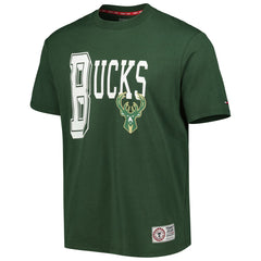 Milwaukee Bucks Tommy Jeans Mel Varsity T-Shirt Hunter Green