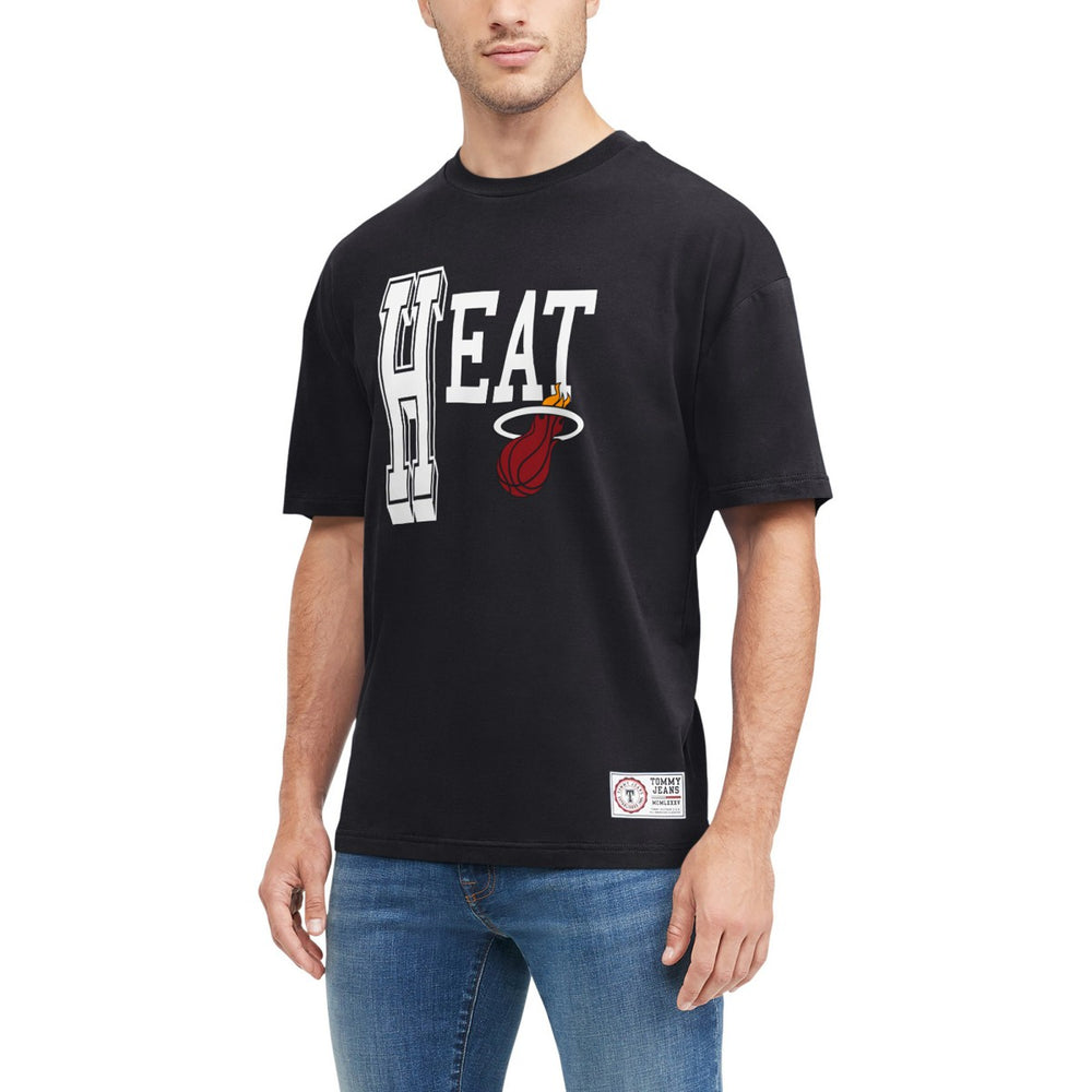 Miami Heat Tommy Jeans Mel Varsity T-Shirt Black