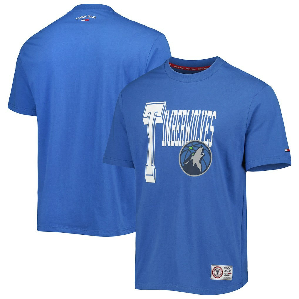 Minnesota Timberwolves Tommy Jeans Mel Varsity T-Shirt Blue