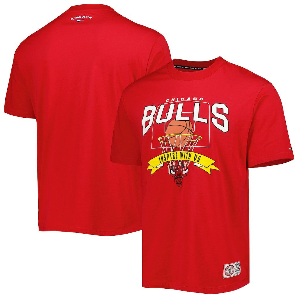 Chicago Bulls Tommy Jeans Tim Backboard T-Shirt Red