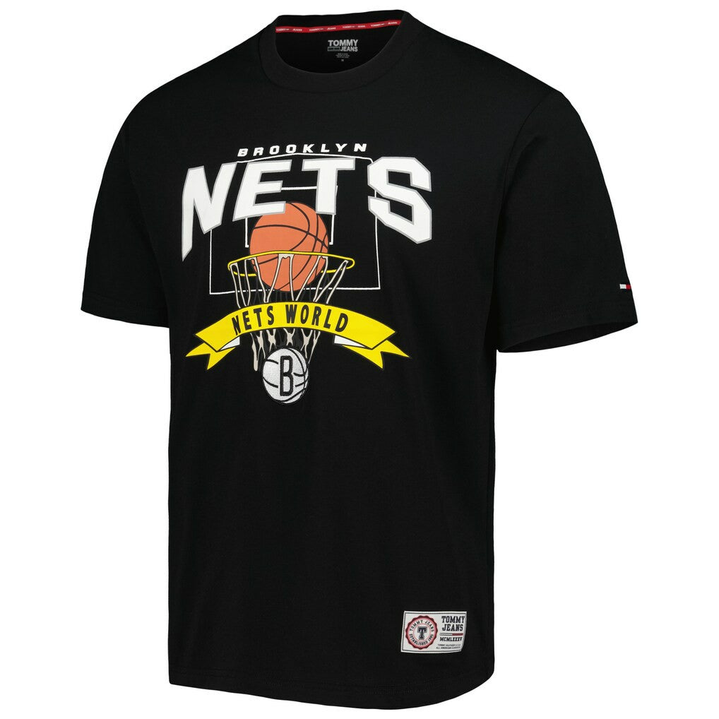Brooklyn Nets Tommy Jeans Tim Backboard T-Shirt Black