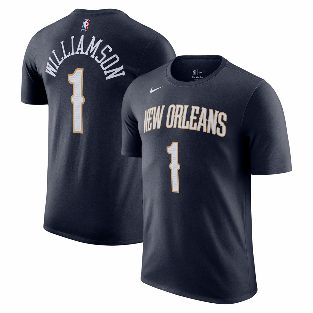 Nike Zion Williamson New Orleans Pelicans Icon 2022/23 Name & Number T-Shirt Navy