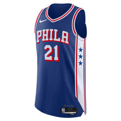 Nike Joel Embiid Philadelphia 76ers Authentic Jersey Icon Edition Royal