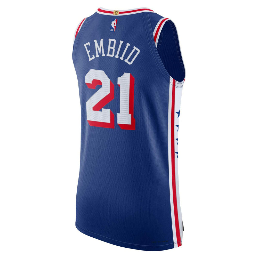 Nike Joel Embiid Philadelphia 76ers Authentic Jersey Icon Edition Royal