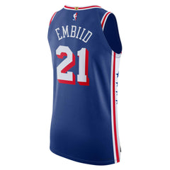 Nike Joel Embiid Philadelphia 76ers Authentic Jersey Icon Edition Royal