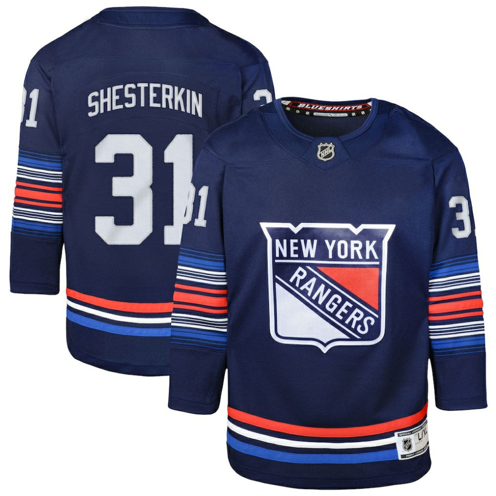 Igor Shesterkin New York Rangers Youth Alternate Premier Player Jersey - Navy | NHL discount