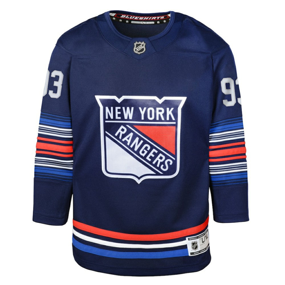 Mika Zibanejad New York Rangers Youth Alternate Premier Player Jersey - Navy | NHL sale