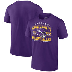 Minnesota Vikings Largest Comeback T-Shirt - Purple - NFL