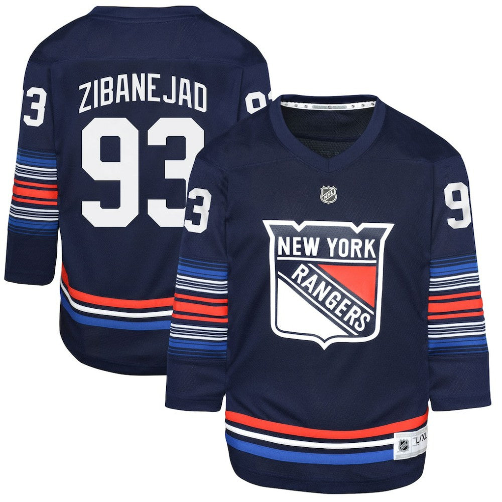 Mika Zibanejad New York Rangers Youth Alternate Replica Player Jersey - Navy | NHL Clearance