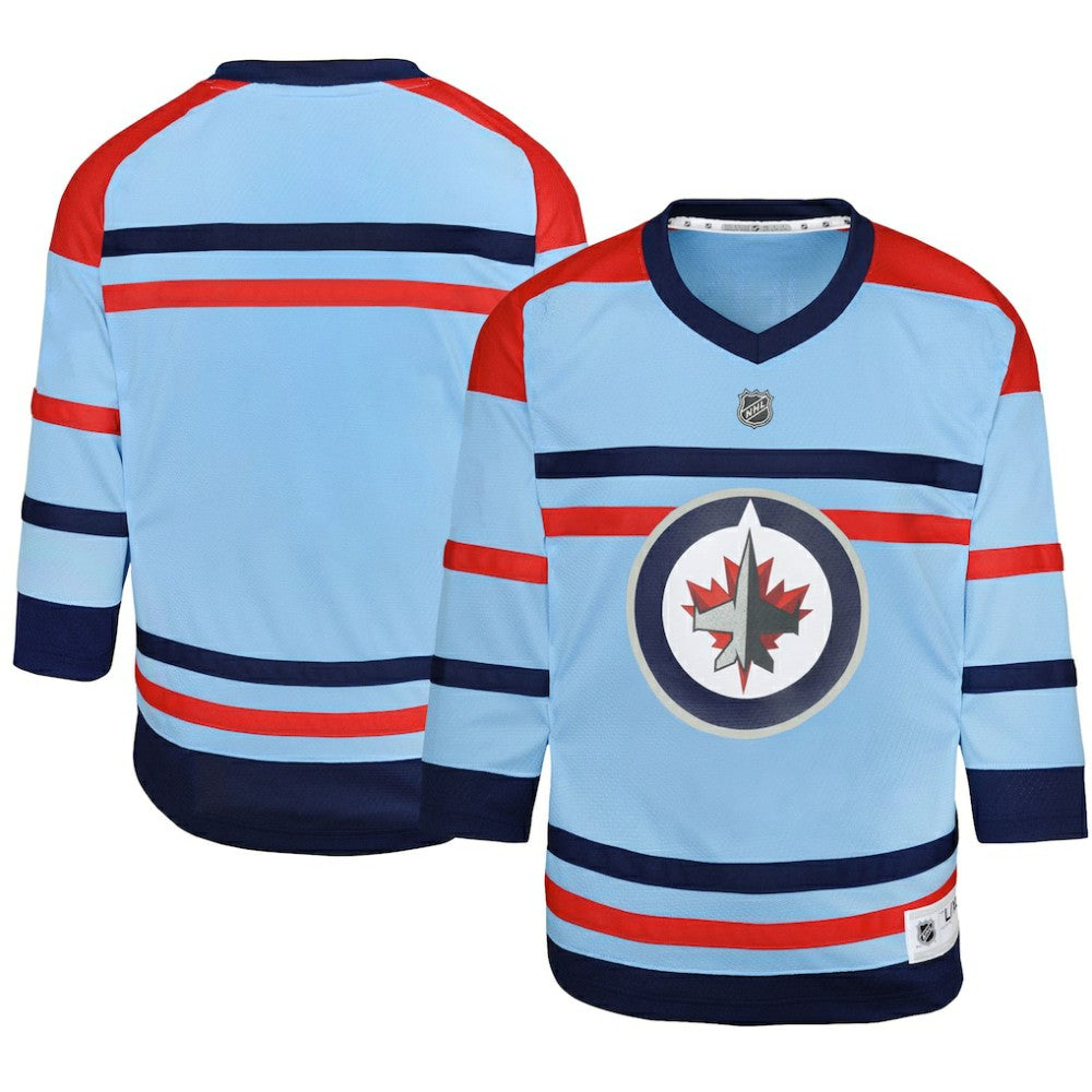Winnipeg Jets Youth Anniversary Replica Jersey - Light Blue | NHL Lifestyle