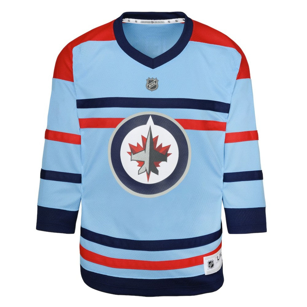 Winnipeg Jets Youth Anniversary Replica Jersey - Light Blue | NHL Lifestyle