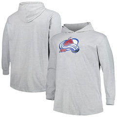 Colorado Avalanche Big & Tall Pullover Hoodie - Heather Gray | NHL Lifestyle