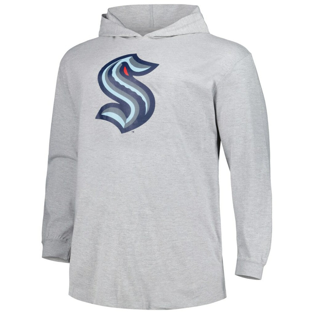 Seattle Kraken Big & Tall Pullover Hoodie - Heather Gray | NHL discount