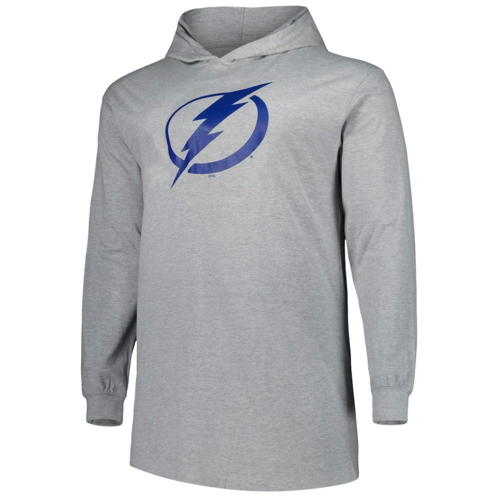 Tampa Bay Lightning Big & Tall Pullover Hoodie - Heather Gray | NHL near me