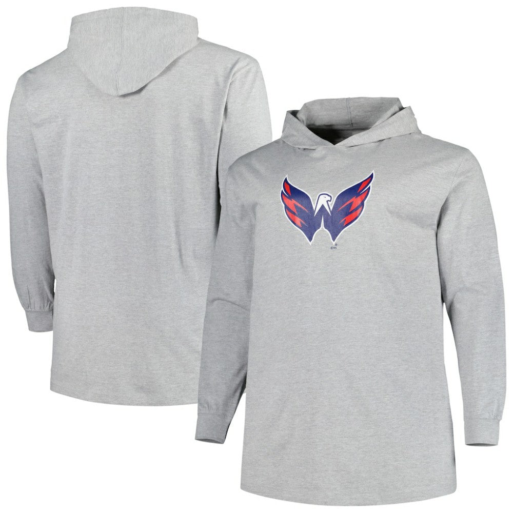 Washington Capitals Big & Tall Pullover Hoodie - Heather Gray | NHL on sale