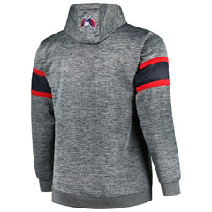 Washington Capitals Big & Tall Stripe Pullover Hoodie - Heather Charcoal | NHL discount