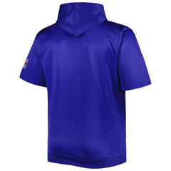 New York Rangers Big & Tall Logo Short Sleeve Hoodie - Royal | NHL Clearance