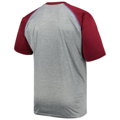 Colorado Avalanche Big & Tall Logo Raglan T-Shirt - Heather Gray | NHL discount