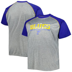 St. Louis Blues Big & Tall Logo Raglan T-Shirt - Heather Gray | NHL discount