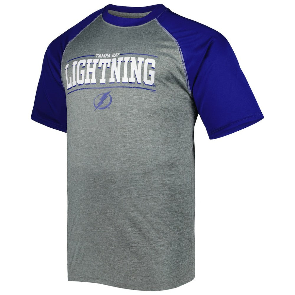 Tampa Bay Lightning Big & Tall Logo Raglan T-Shirt - Heather Gray | NHL discount