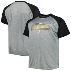 Vegas Golden Knights Big & Tall Logo Raglan T-Shirt - Heather Gray | NHL near me