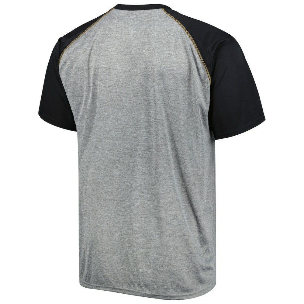 Vegas Golden Knights Big & Tall Logo Raglan T-Shirt - Heather Gray | NHL near me