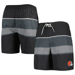 Cleveland Browns G-III Sports by Carl Banks Coastline Volley Swim Shorts - Black - NFL
