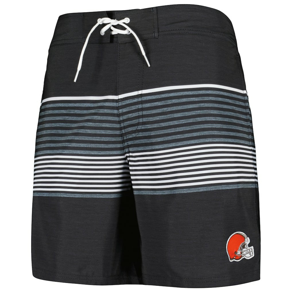 Cleveland Browns G-III Sports by Carl Banks Coastline Volley Swim Shorts - Black - NFL