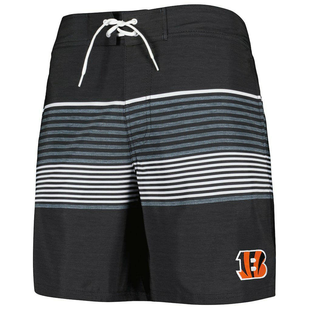 Cincinnati Bengals G-III Sports by Carl Banks Coastline Volley Swim Shorts - Black - NFL